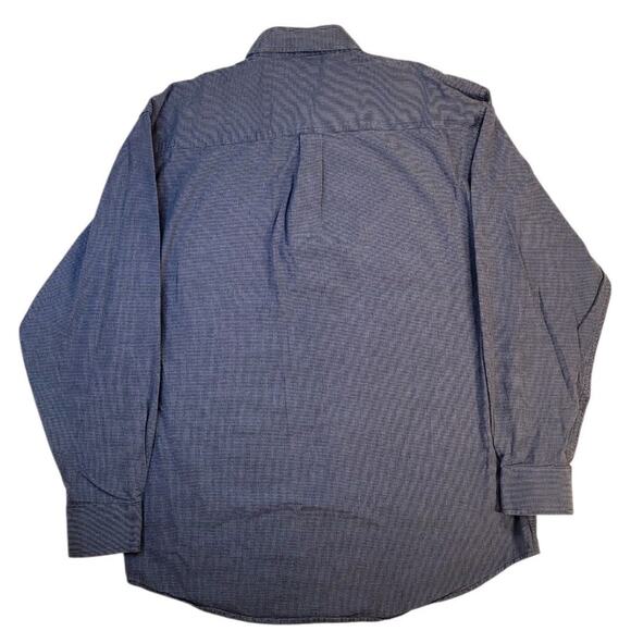 Forest & Hue Men’s Blue Houndstooth Button-Up Shirt Size M - Picture 3 of 7